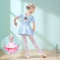 Children Dance Clothing Summer Short-sleeved Girls Dance Skirt Children Exercise Clothing Ballet Dance Dress