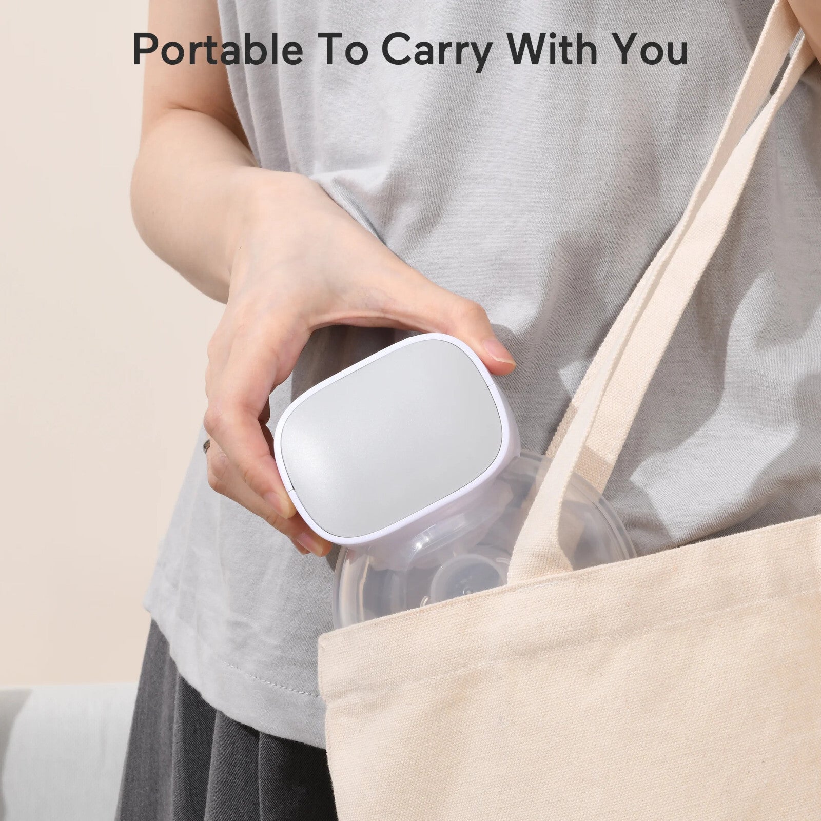 S9 Breast 2pcs Double Wearable Hands-Free Electric Breastfeeding Grey 24mm