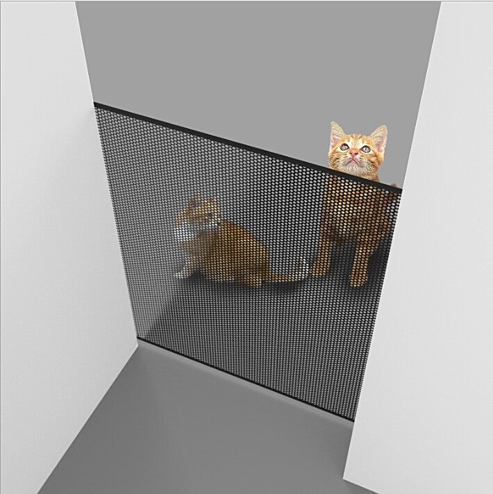 Retractable Pet Dog Gate Safety Guard Folding Baby Toddler Stair Gates Isolation