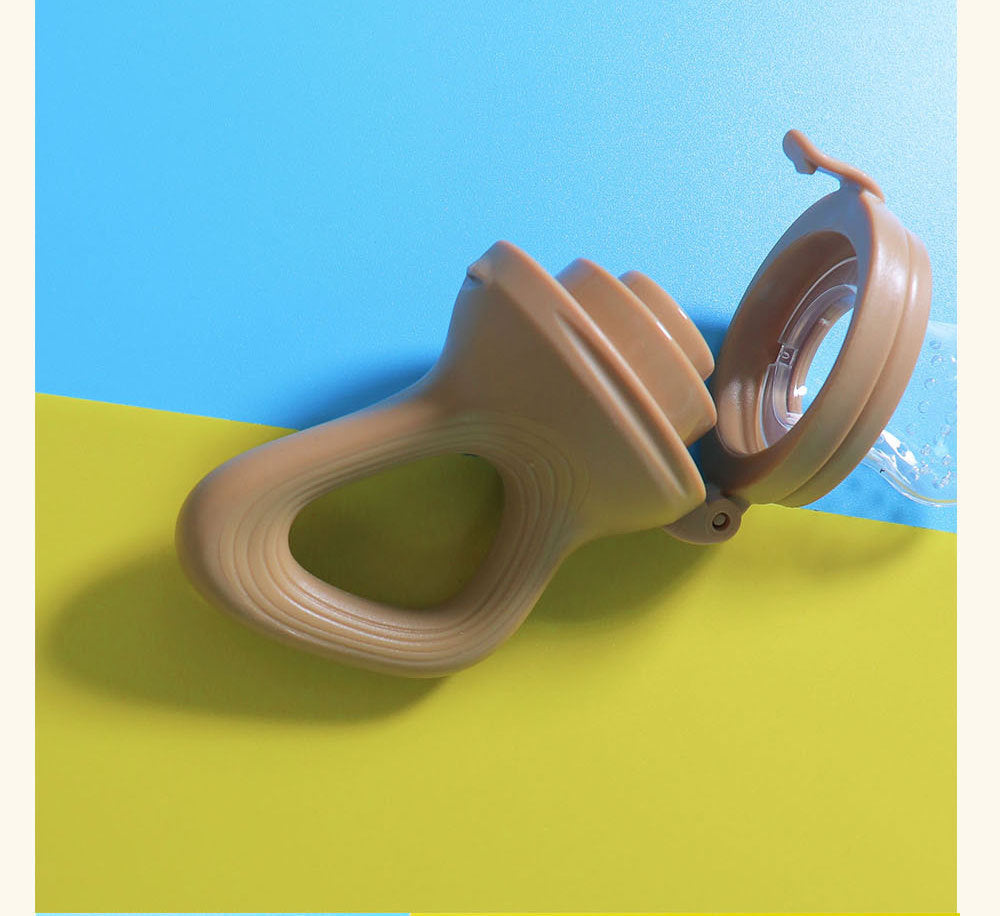 Baby Wheat Straw  Food Feeder Silicone Nipple