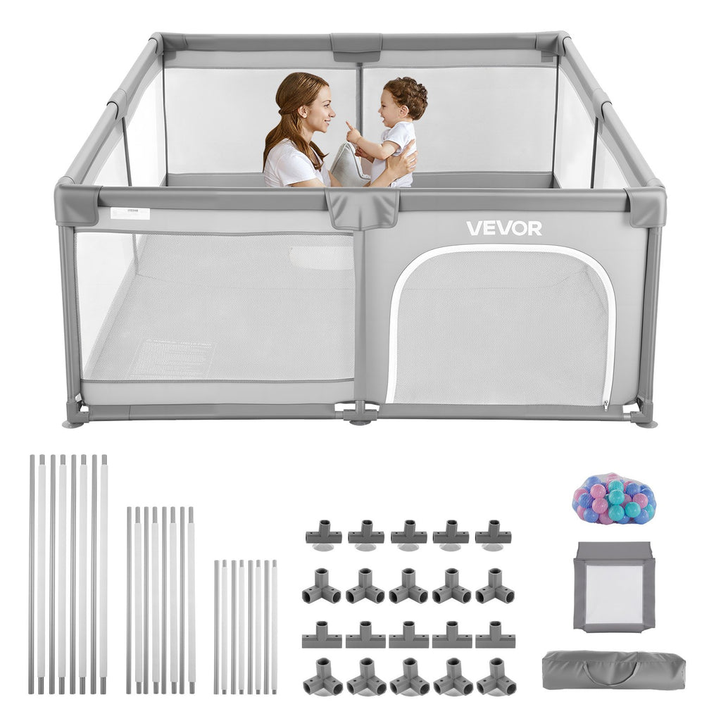 Baby-Laufstall 2000x1785 Mm Spielstall Für Kleinkinder Spielplatz Für Drinnen & Draußen