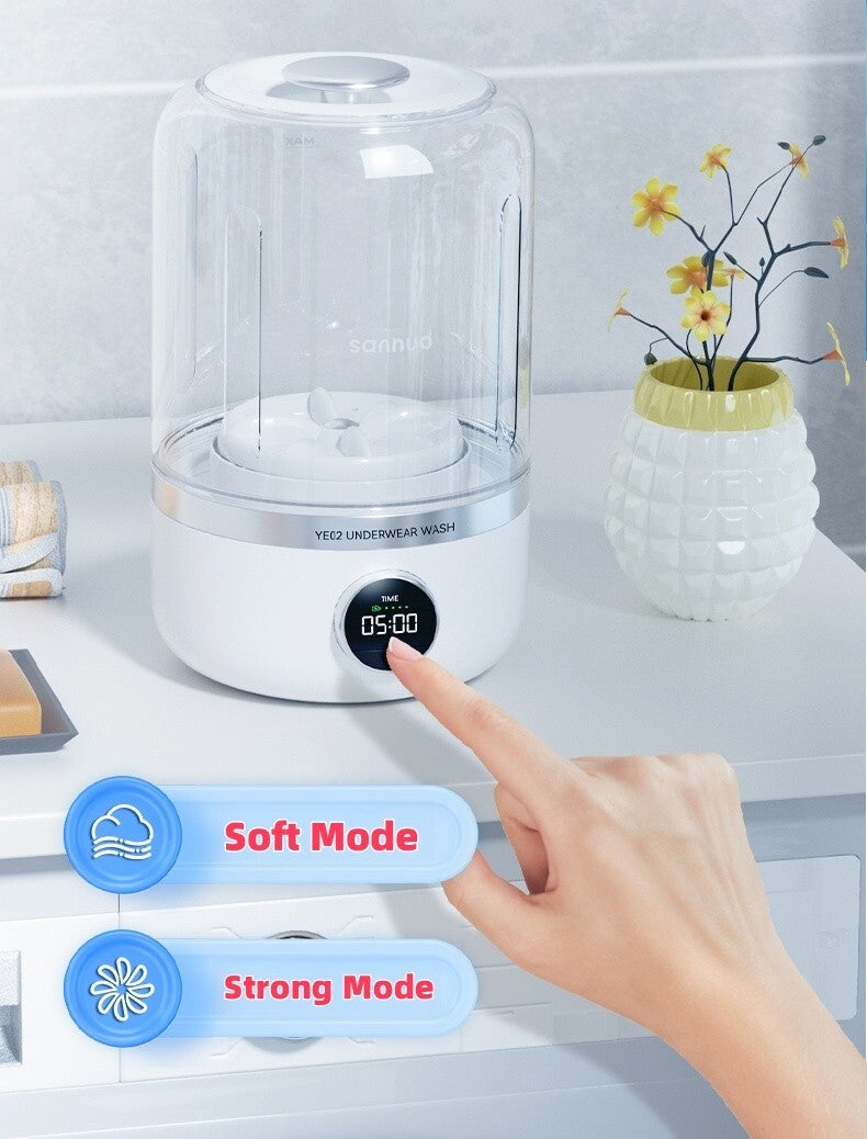 4000 MAh Portable Washer Lingerie Baby Clothes Silent Washer Fits In Luggage