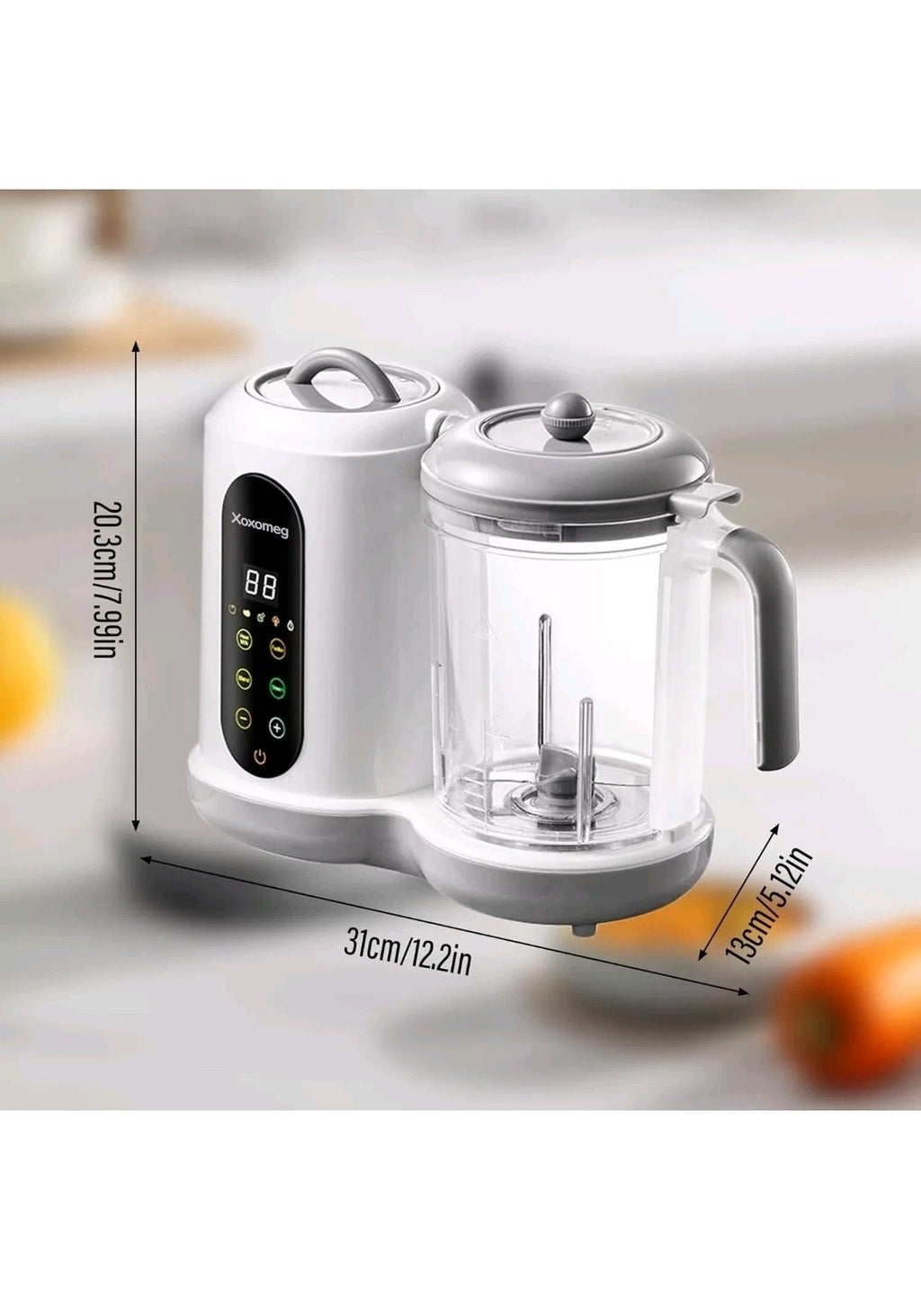 Baby Food Maker With Steamer Blender Auto Clean LED Touch Panel UK