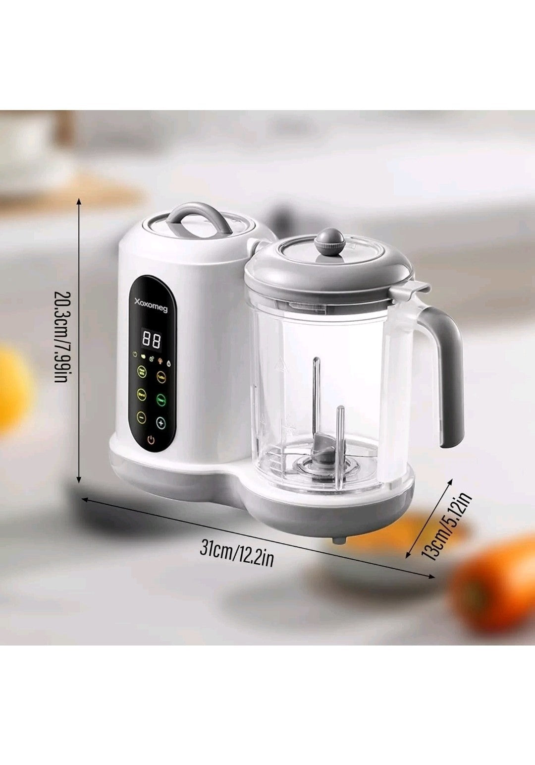 Baby Food Maker With Steamer Blender Auto Clean LED Touch Panel UK